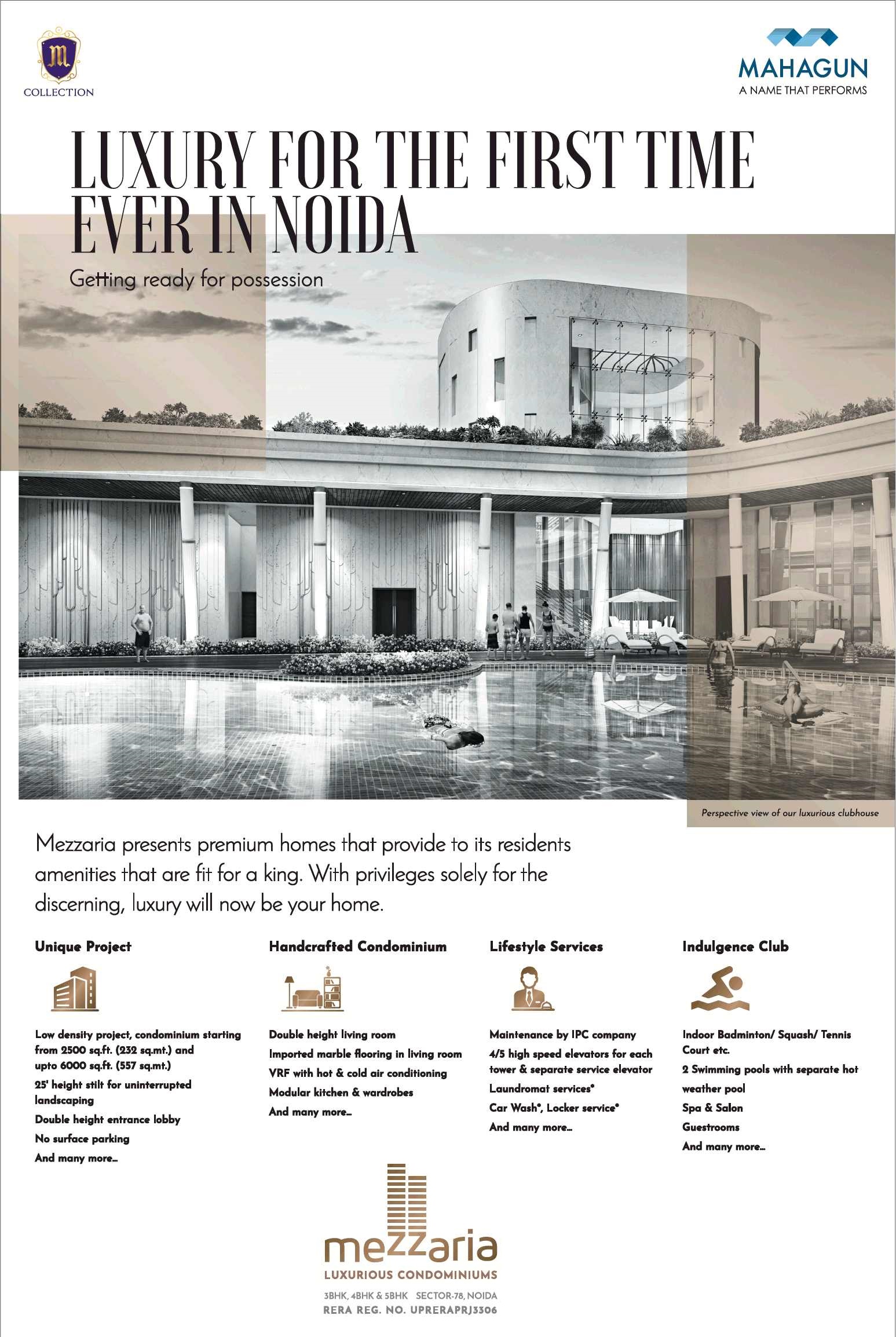 Presenting premium luxury homes at Mahagun Mezzaria in Noida Update